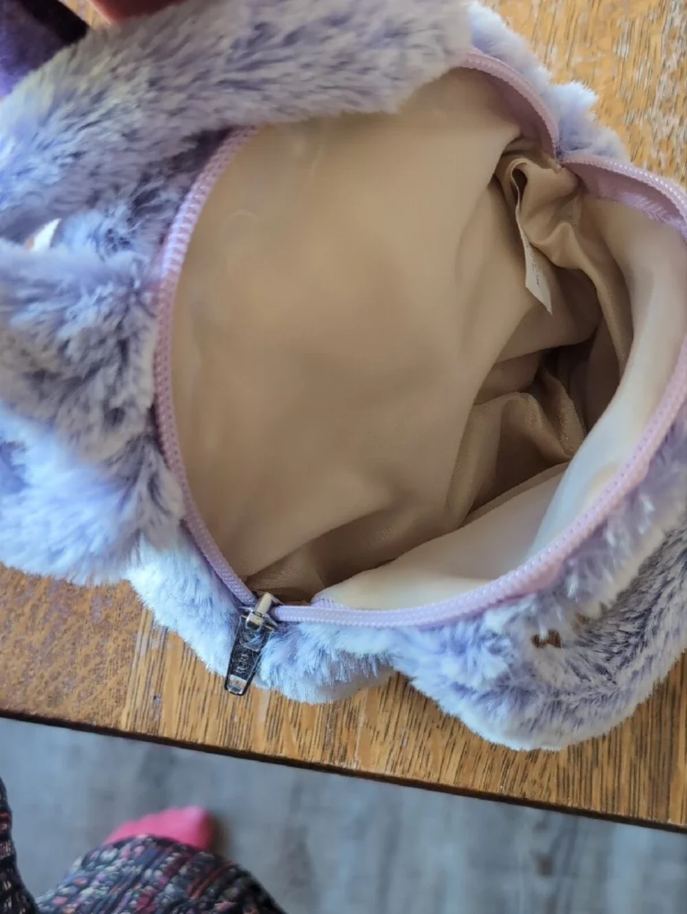 Plushies Purple Plush Unicorn Huggable Animal Face Purse